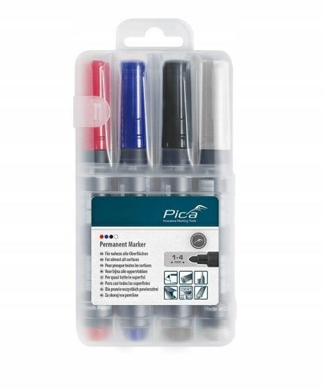 PICA ZESTAW MARKERÓW OKRĄGŁYCH 4szt MIX KOLOR