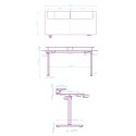 ULTRADESK HIGHLANDER XXL BLACK Biurko z elektryczną regulacją wysokości z uchwytem słuchawki i kable 160X70 cm, czarny