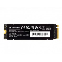 SSD Wewnętrzny Verbatim Vi7000G M.2, 49367, 1000GB, czarny, NVMe