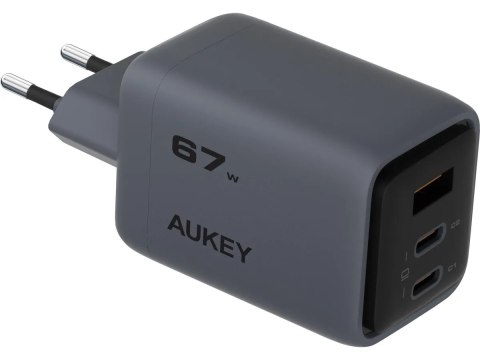 PA-C3 ładowarka sieciowa 3xUSB (2xUSB-C + 1xUSB-A) 67W 5A QC5.0 PD3.0 AFC PPS FCP SCP