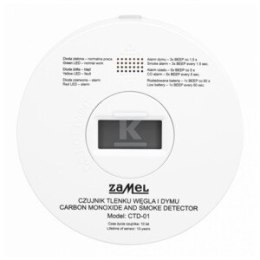 CZUJNIK TLENKU WĘGLA I DYMU TYP: CTD-01