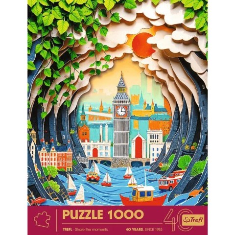 Puzzle 1000 elementów 40-lecie Paper Art Londyn