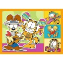 Puzzle 4w1 Garfield kocha lazanie