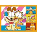 Puzzle 4w1 Garfield kocha lazanie