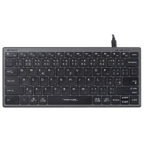 A4Tech FX51 Klawiatura przewodowa (USB) CZ, szara