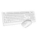 A4Tech FG1012 Zestaw klawiatur bezprzewodowa CZ, biała z myszą optyczną bezprzewodową, AA, klasyczna, 2.4 [Ghz]