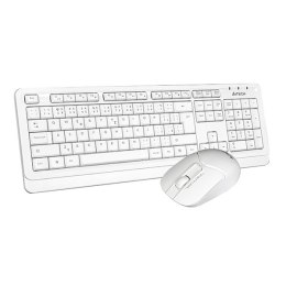 A4Tech FG1012 Zestaw klawiatur bezprzewodowa CZ, biała z myszą optyczną bezprzewodową, AA, klasyczna, 2.4 [Ghz]