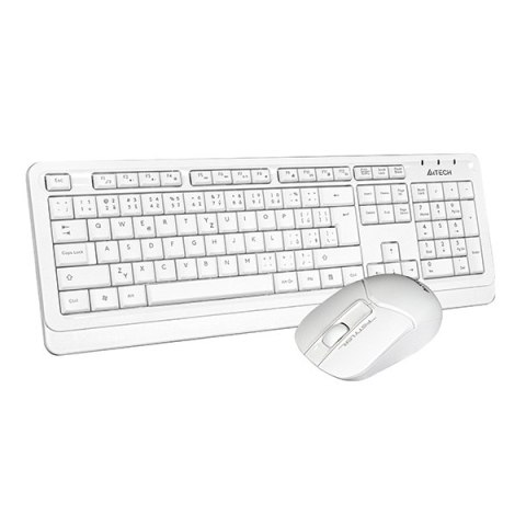 A4Tech FG1012 Zestaw klawiatur bezprzewodowa CZ, biała z myszą optyczną bezprzewodową, AA, klasyczna, 2.4 [Ghz]