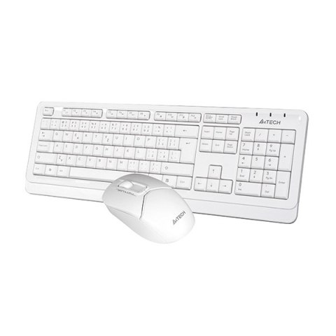 A4Tech FG1012 Zestaw klawiatur bezprzewodowa CZ, biała z myszą optyczną bezprzewodową, AA, klasyczna, 2.4 [Ghz]