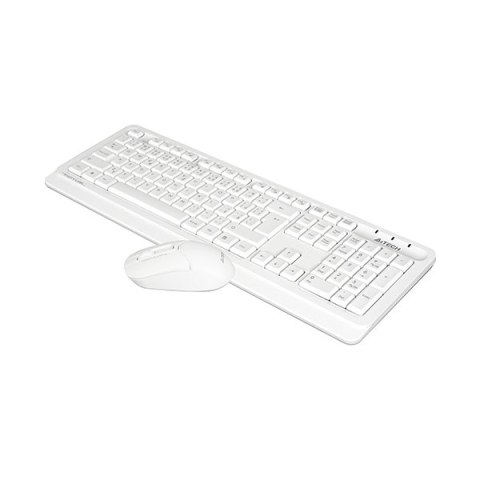 A4Tech FG1012 Zestaw klawiatur bezprzewodowa CZ, biała z myszą optyczną bezprzewodową, AA, klasyczna, 2.4 [Ghz]