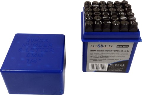 NUMERATOR ZESTAW 36el 6mm SILVER