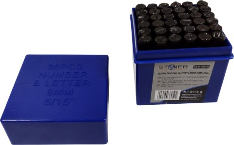 NUMERATOR ZESTAW 36el 8mm SILVER