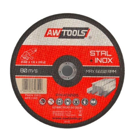 AWTOOLS TARCZA DO METALU 230*2,0mm / 22,2