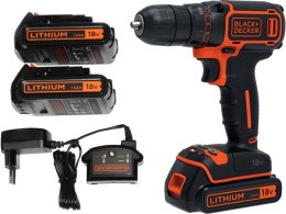 BLACK+DECKER WIERTARKO-WKRĘTARKA 18V 2x1.5Ah BDCDC18B