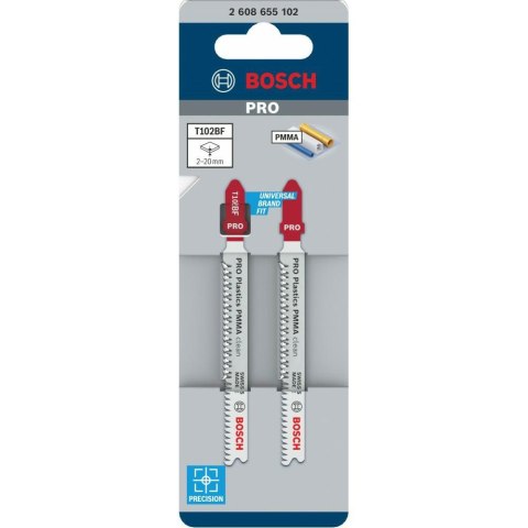 BOSCH BRZESZCZOT T PRO PLASTICS PMMA CLEAN T102BF 92 mm /2szt.