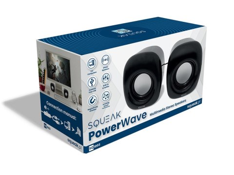 Głośniki komputerowe PowerWave SQ1003 stereofoniczne