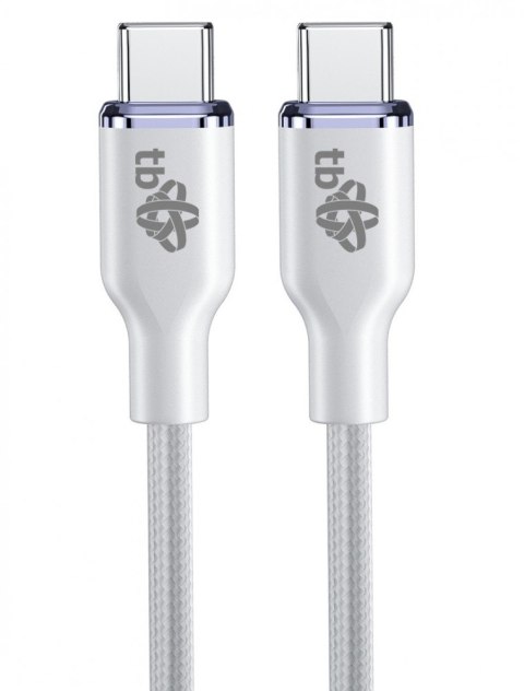 Kabel USB C - USB C 60W Glamour 1.5m biały