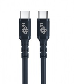 Kabel USB C - USB C 60W żelowy 1m czarny