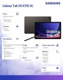 Tablet Galaxy Tab S9 X716 5G 11 cali 12/256 GB szary