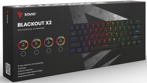 Klawiatura mechaniczna BLACKOUT X2 OUTEMU Brown, Hot Swap