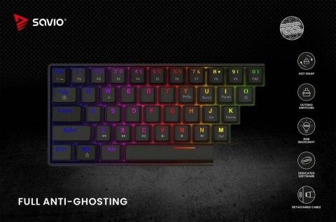 Klawiatura mechaniczna BLACKOUT X2 OUTEMU Peach Silent, Hot Swap