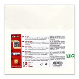 Środki czyszczące ściereczki suche, 18x18cm, 10szt., Logo