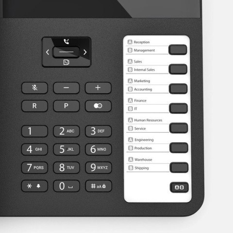 Telefon przewodowy Desk600 Czarny