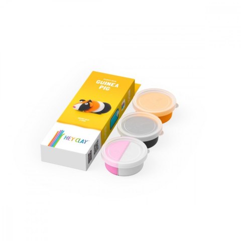 Masa plastyczna Hey Clay Figurka Puchate zwierzaki, Świnka Morska