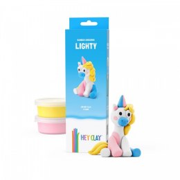 Masa plastyczna Hey Clay Jednorożce 3 pak, Lighty