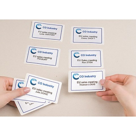 Avery Zweckform Identyfikatory samoprzylepne 80mm x 50mm, A4, białe, 10 etykiety, samoprzylepna/y, pakowane po 20 szt., L4785-20