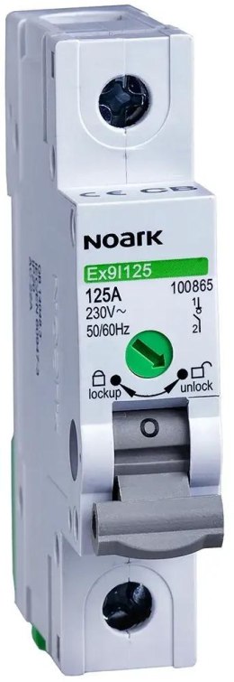 ROZŁĄCZNIK IZOLACYJNY, SZER. 1 MODUŁ, 1P, 63A, Ex9I125 1P 63A Noark 100864