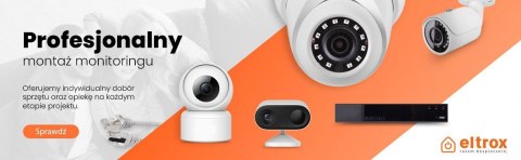 Zestaw monitoringu EZ-IP by Dahua 4 kamer tubowych IP 2K EZI-B140-F2 z usługą montażu