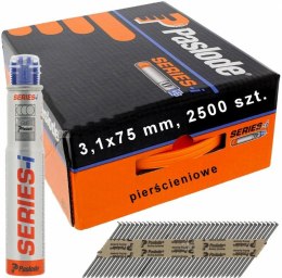 PASLODE GWOŹDZIE NFP 3,1x75 RS RING /2500szt. DO IM90/100