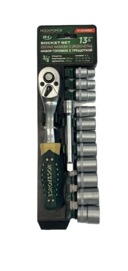 ROCKFORCE ZESTAW KLUCZY 13el. 3/8