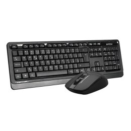 A4Tech FG1012S Zestaw klawiatur CZ, czarna z myszą optyczną bezprzewodową, 2.4 [Ghz]