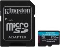 Karta pamięci microSD 256GB Kingston CanvasGo! Plus 200MB/s A2 U3 V30 + adapter