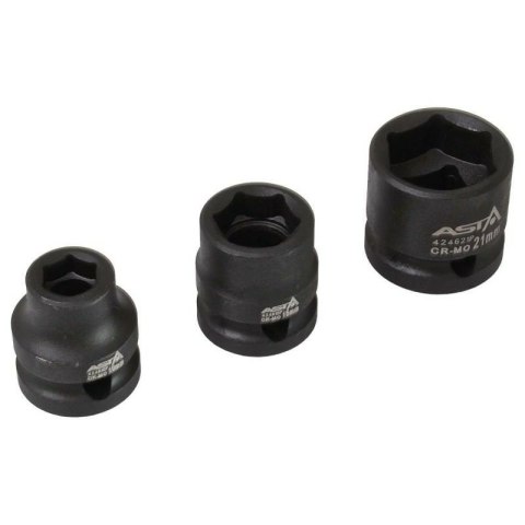 ASTA NASADKI UDAR. NA SZYNIE SUPER KRÓTKIE 1/2" 15szt.