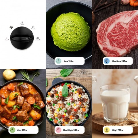 Kuchnia mikrofalowa CMO-MP012OC-BK COMFEE