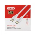 Kabel HDMI 2.0 4K 60Hz; 1m; biały; C11090AWH03-1M