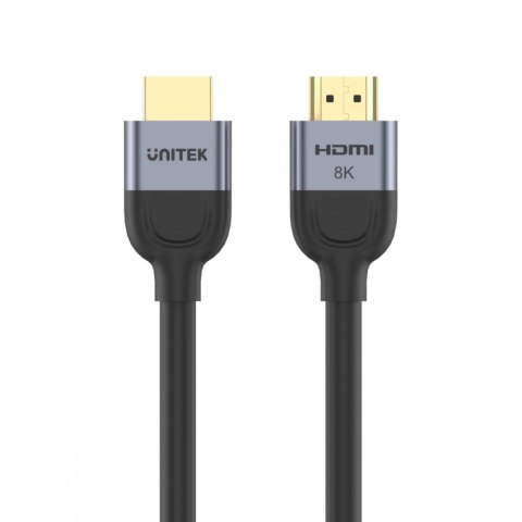 Kabel HDMI 2.1 8K 60Hz 1m; czarny; C11086GY01-1M