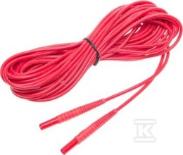 PRZEWÓD 10M CZERWONY ZAK.WTYK.BAN.