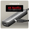 RVC-HI8KPD Adapter aktywny USB-C -> HDMI 8K/60Hz, Aluminum, PD100W, 16cm kabel
