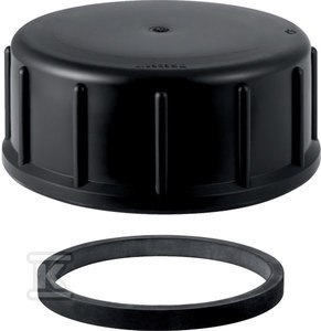 ZAŚLEPKA PEHD 90 Z USZCZELKĄ (KAN.HDPE