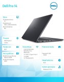 Laptop Dell Pro 14 PC14255/AMD Ryzen 5 220/8GB/512GB SSD/14.0 FHD+/Radeon 740M/FgrPr/FHD/IR Cam/Mic/WLAN + BT/Backlit Kb/3 Cell/