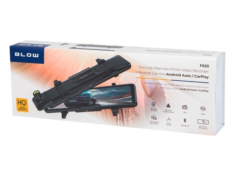 Rejestrator video BLACKBOX DVR F620 Carplay Android kamera + kamera tylna