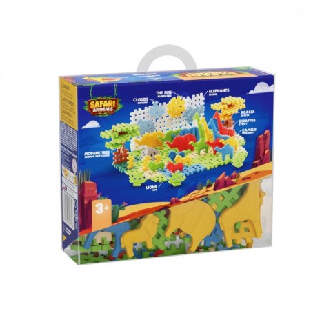 Klocki Mini Waffle - Zwierzęta Safari 100 elementów