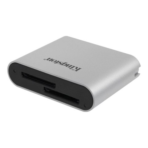Kingston Czytnik kart pamięci USB (3.2), Workflow Dual-Slot SDHC/SDXC UHS-II Card Reader, SD, zewnętrzny, srebrna