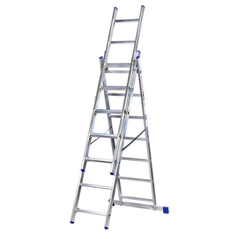 KASTOM DRABINA ALUMINIOWA 3x 7 STOPNI 150KG VHR