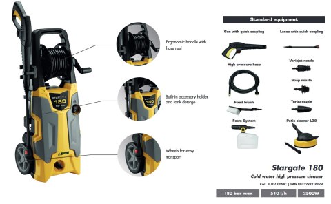 LAVOR MYJKA STARGATE 180/2500W/180BAR + PATIO
