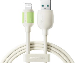 Kabel Joyroom S-A53 3A USB-A - Lightning z fluorescencyjną końcówką 1,2 m - beżowy